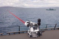 TLS couples a solid-state high-energy laser weapon module with the Mk38.
