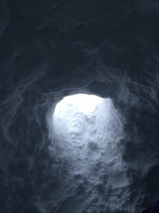 inside igloo