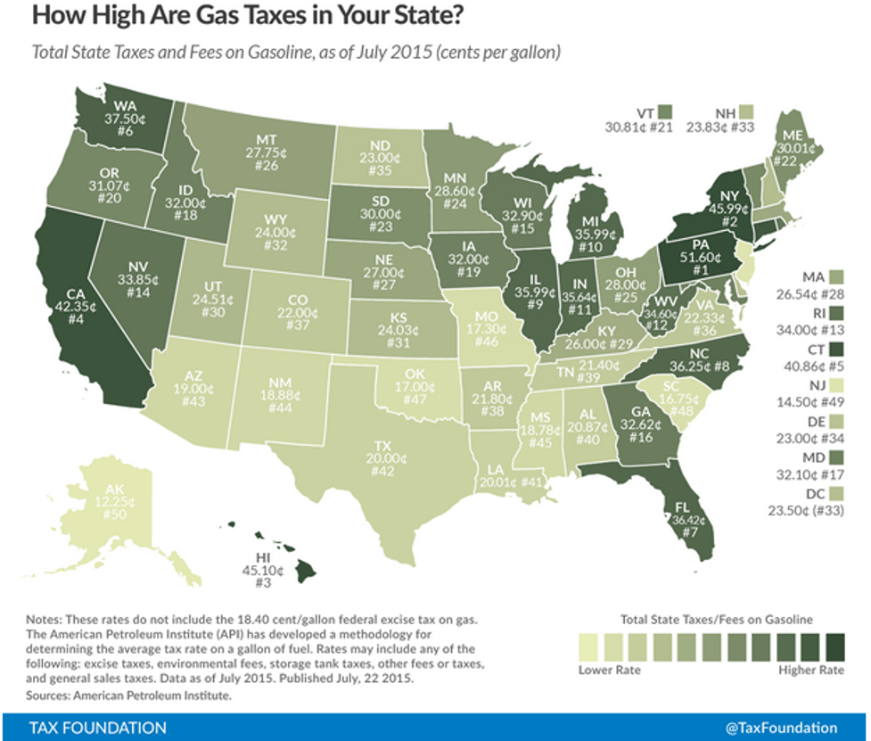 gas tax map